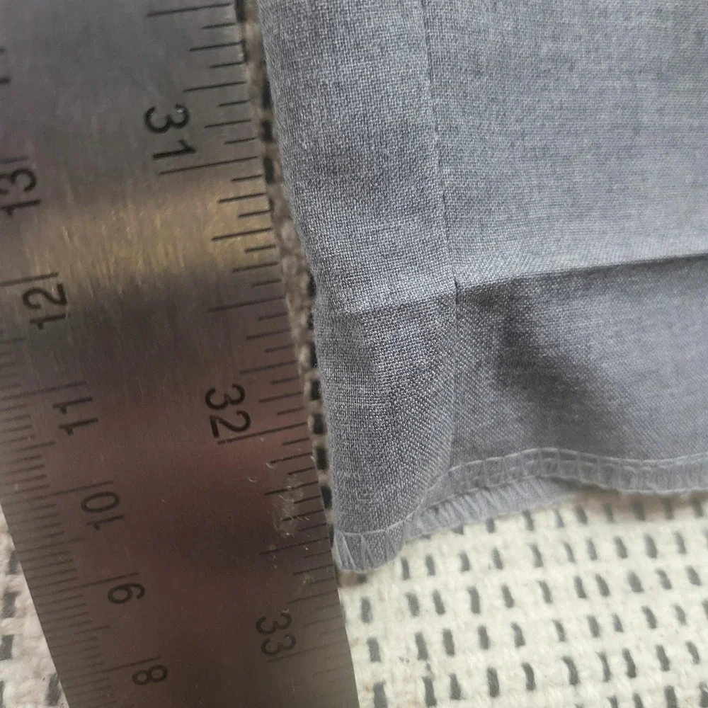 Banana Republic Pants Mens 38x32 Gray Tailored Dress Slacks‎ Flat Front Classic